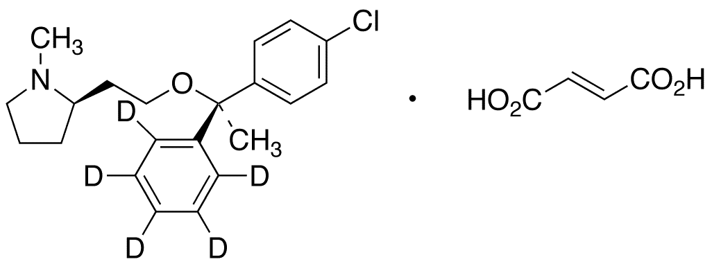 Clemastine-d5 Fumarate - Chemical structure and product image