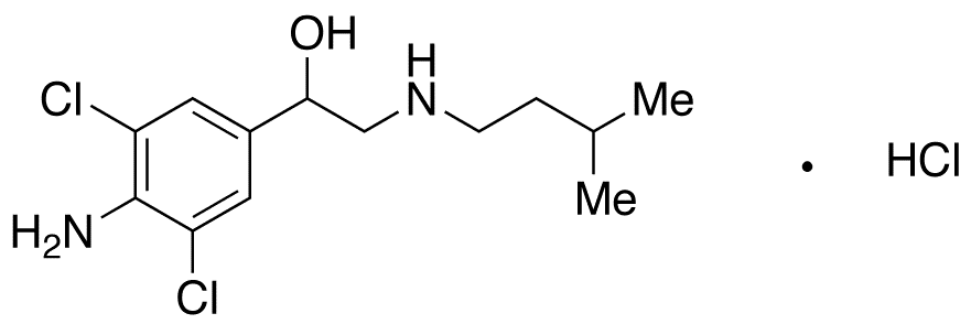 Clenisopenterol Hydrochloride - Chemical structure and product image