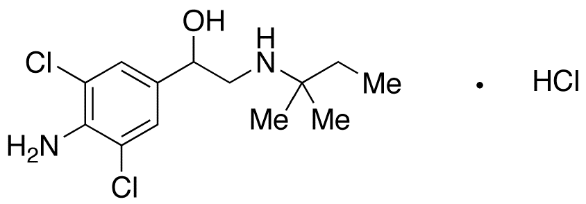 Clenpenterol Hydrochloride - Chemical structure and product image