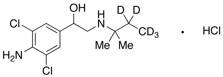 Clenpenterol-d5 Hydrochloride - Chemical structure and product image
