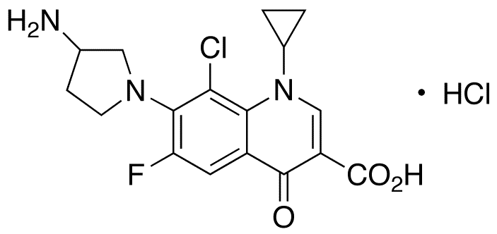 Clinafloxacin Hydrochloride - Chemical structure and product image