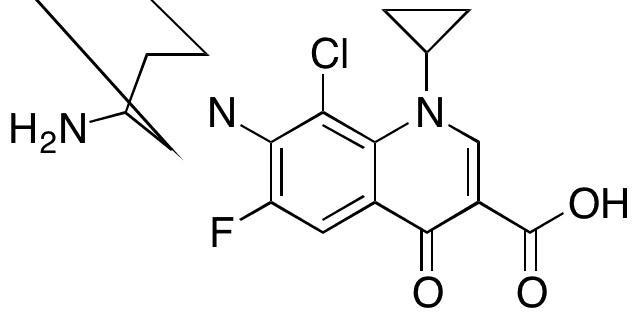 Clinafloxacin - Chemical structure and product image