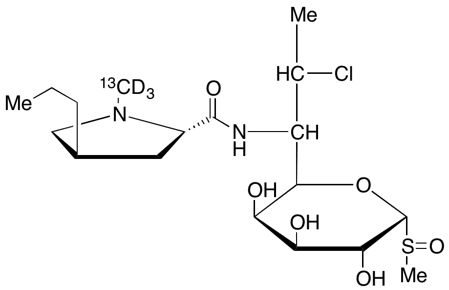 Clindamycin-13C,D3 Sulfoxide - Chemical structure and product image