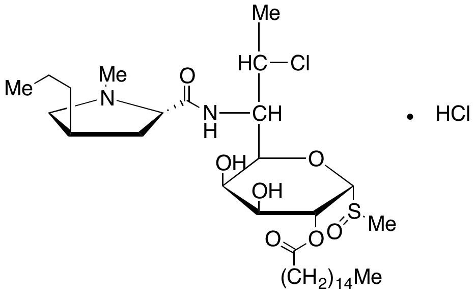 Clindamycin Palmitate Sulfoxide Hydrochloride - Chemical structure and product image