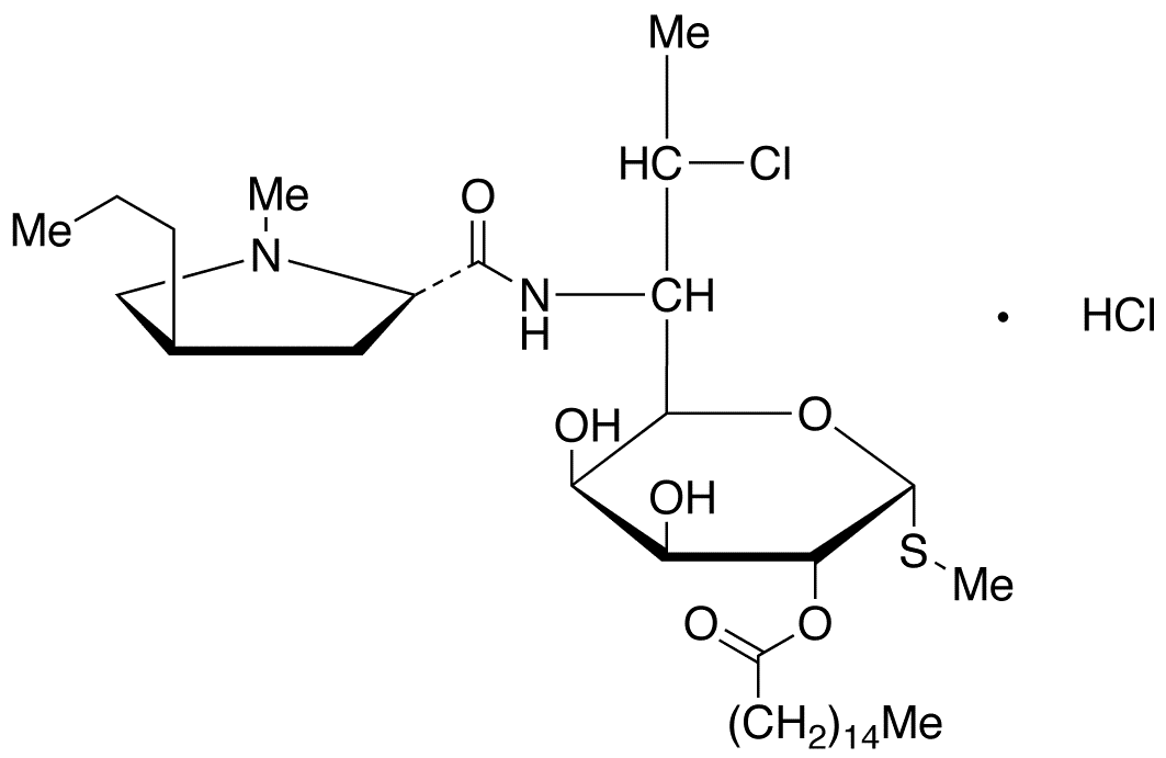 Clindamycin Palmitate Hydrochloride - Chemical structure and product image