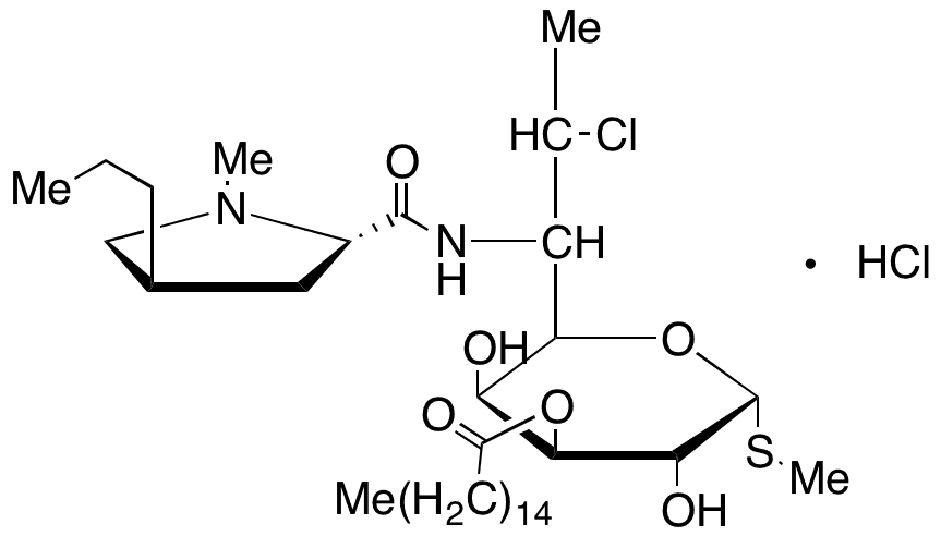 Clindamycin 3-Palmitate Hydrochloride - Chemical structure and product image