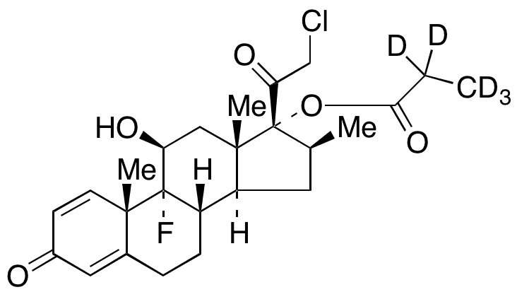 Clobetasol 17-Propionate-d5 - Chemical structure and product image