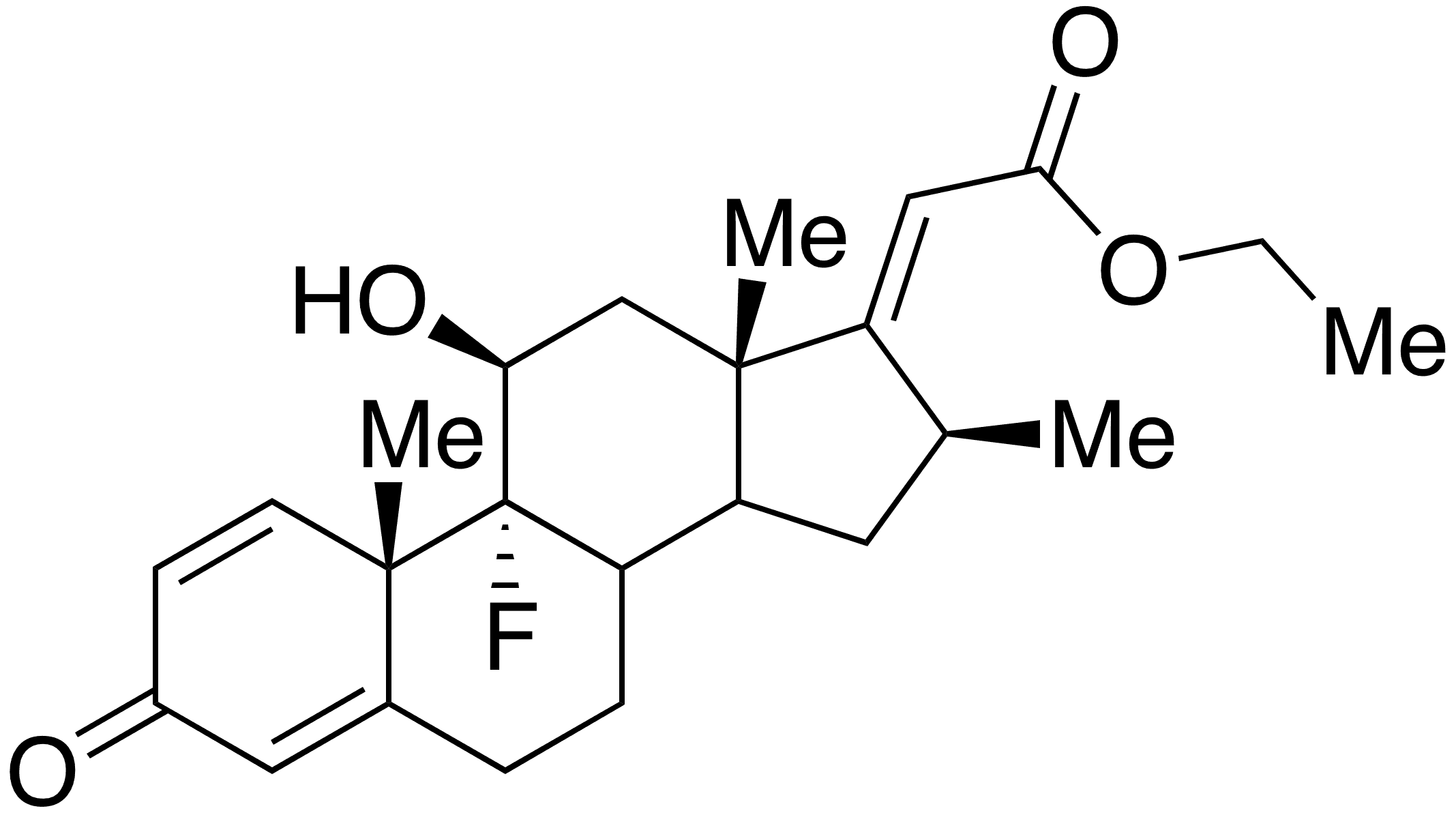 Clobetasol EP Impurity F Ethyl Ester - Chemical structure and product image