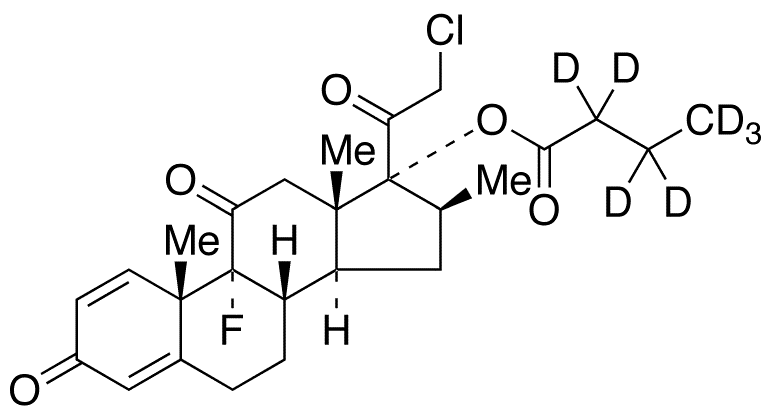 Clobetasone 17-Butyrate-d7 - Chemical structure and product image