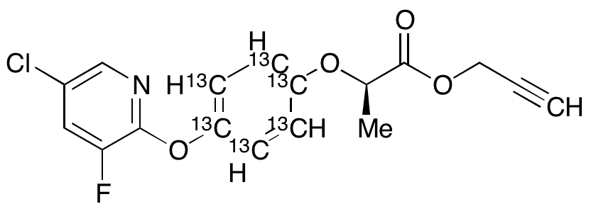 Clodinafop Propargyl-13C6 - Chemical structure and product image