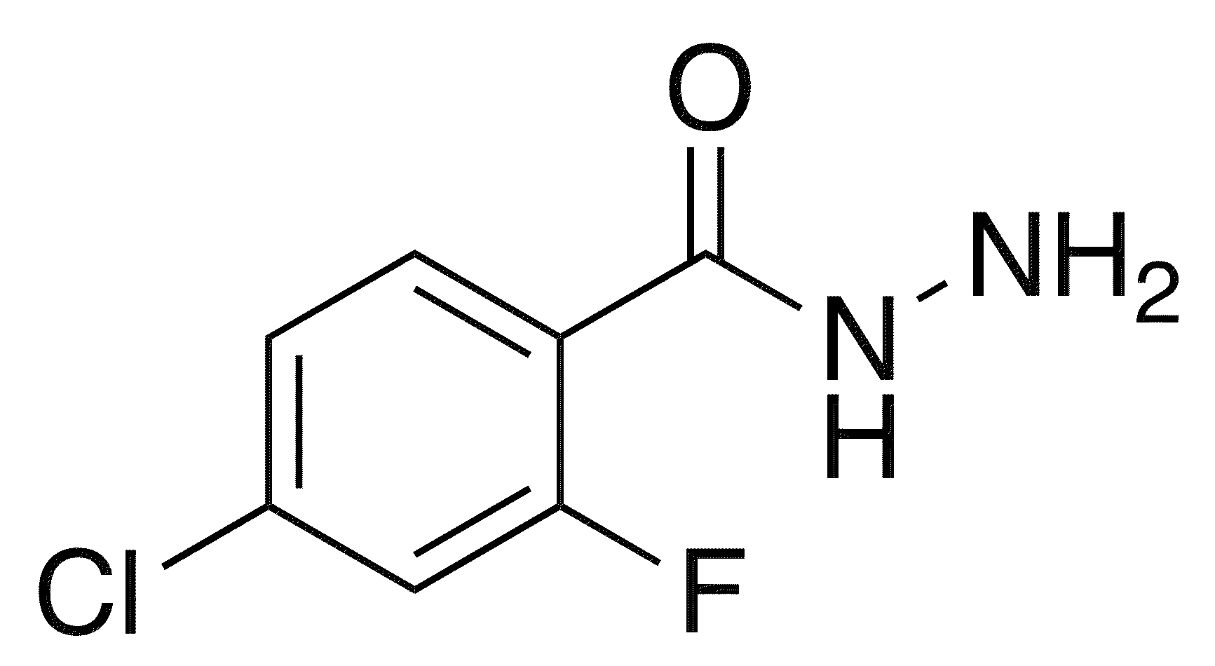 4-Chloro-2-fluorobenzohydrazide - Chemical structure and product image