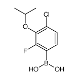 4-Chloro-2-fluoro-3-isopropoxyphenylboronic acid - Chemical structure and product image
