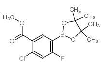 4-Chloro-2-fluoro-5-(methoxycarbonyl)phenylboronic Acid Pinacol Ester - Chemical structure and product image