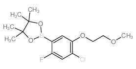 4-Chloro-2-fluoro-5-(2-methoxyethoxy)phenylboronic acid, pinacol ester - Chemical structure and product image