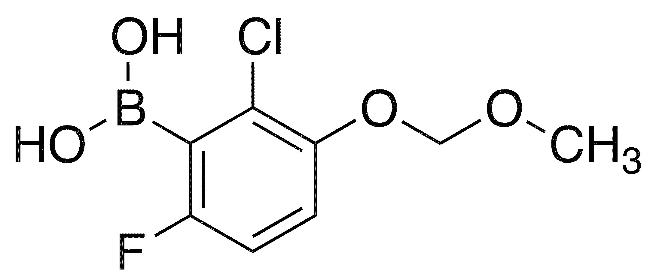 2-Chloro-6-fluoro-3-(methoxymethoxy)phenylboronic acid - Chemical structure and product image