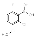 2-Chloro-6-fluoro-3-methoxyphenylboronic Acid - Chemical structure and product image