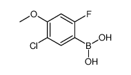 5-Chloro-2-fluoro-4-methoxyphenylboronic Acid - Chemical structure and product image