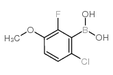 6-Chloro-2-fluoro-3-methoxyphenylboronic acid - Chemical structure and product image