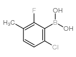 2-Chloro-6-fluoro-5-methylphenylboronic acid - Chemical structure and product image