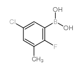 5-Chloro-2-fluoro-3-methylphenylboronic acid - Chemical structure and product image
