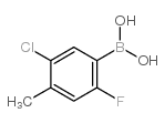5-Chloro-2-fluoro-4-methylphenylboronic Acid - Chemical structure and product image