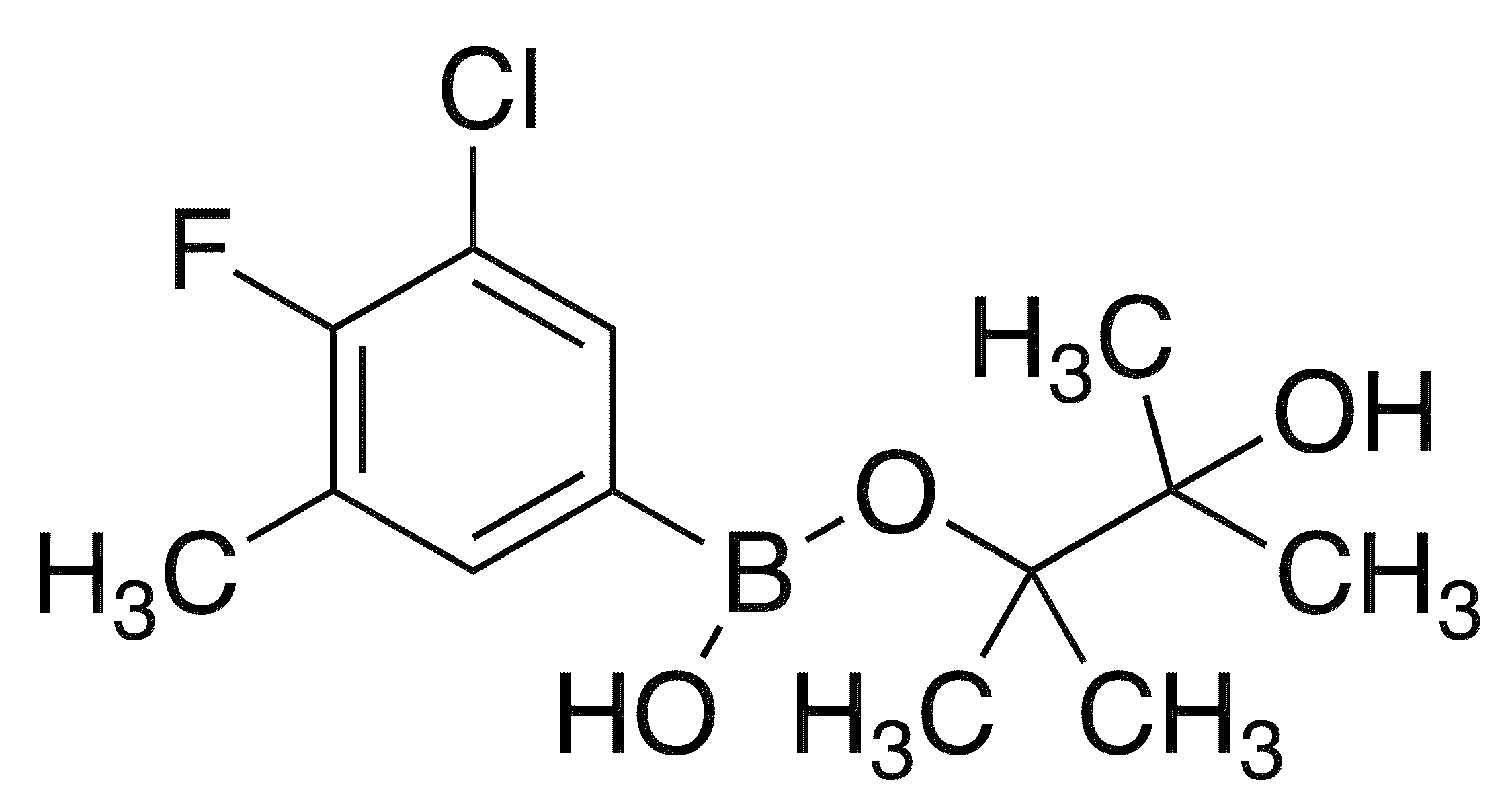 3-Chloro-4-fluoro-5-methylphenylboronic acid, pinacol ester - Chemical structure and product image