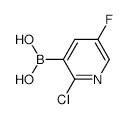 2-Chloro-5-fluoropyridine-3-boronic acid - Chemical structure and product image