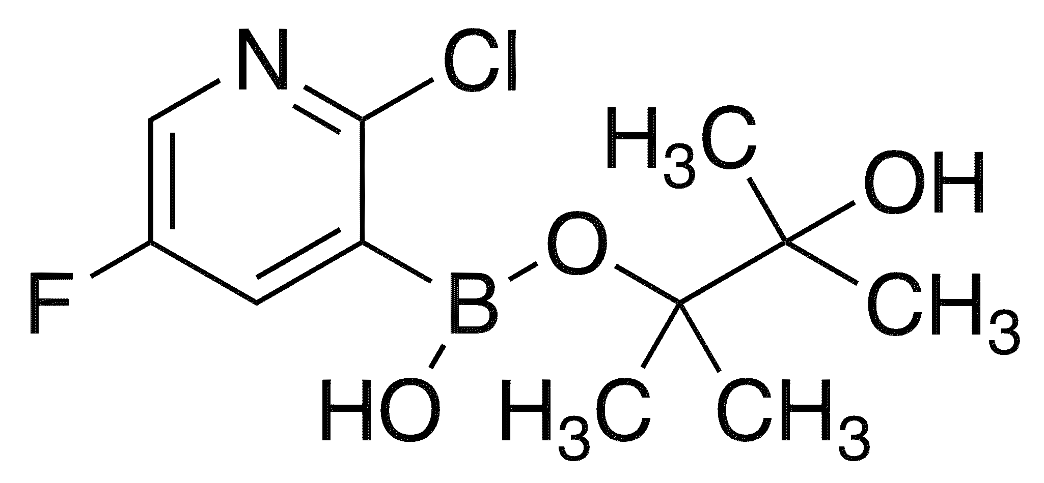 2-Chloro-5-fluoropyridine-3-boronic acid pinacol ester - Chemical structure and product image