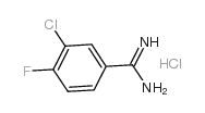3-Chloro-4-fluoro-benzamidine, HCl - Chemical structure and product image