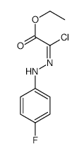 2-Chloro-2-(4-fluoro-phenyl-hydrazono)-acetic acid ethyl ester - Chemical structure and product image