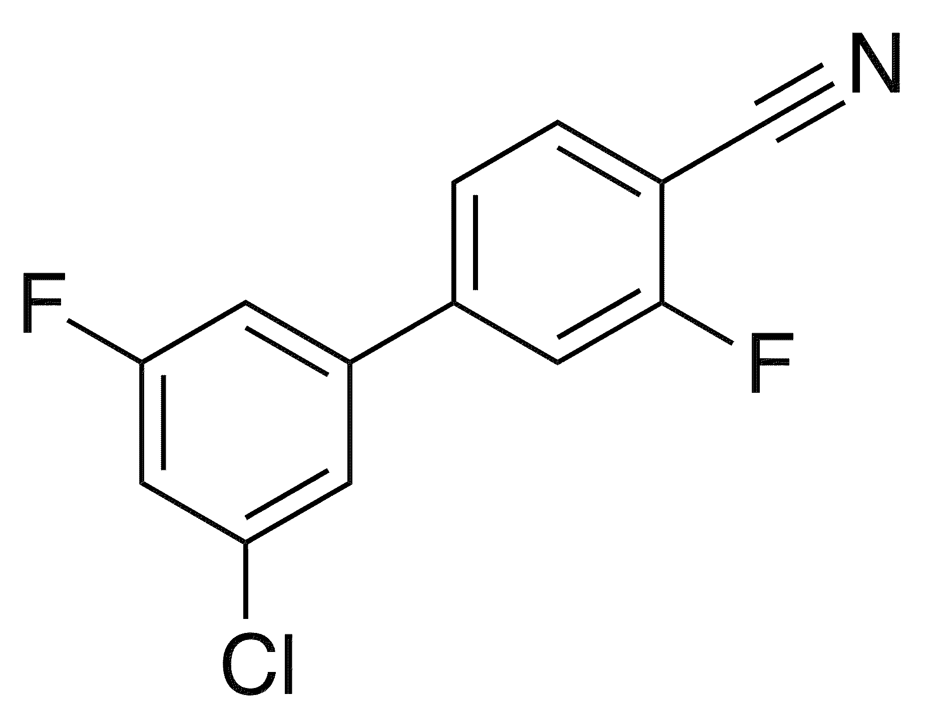 4-(3-Chloro-5-fluorophenyl)-2-fluorobenzonitrile - Chemical structure and product image