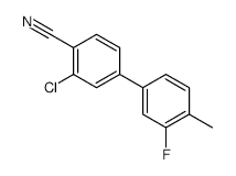 2-Chloro-4-(3-fluoro-4-methylphenyl)benzonitrile - Chemical structure and product image