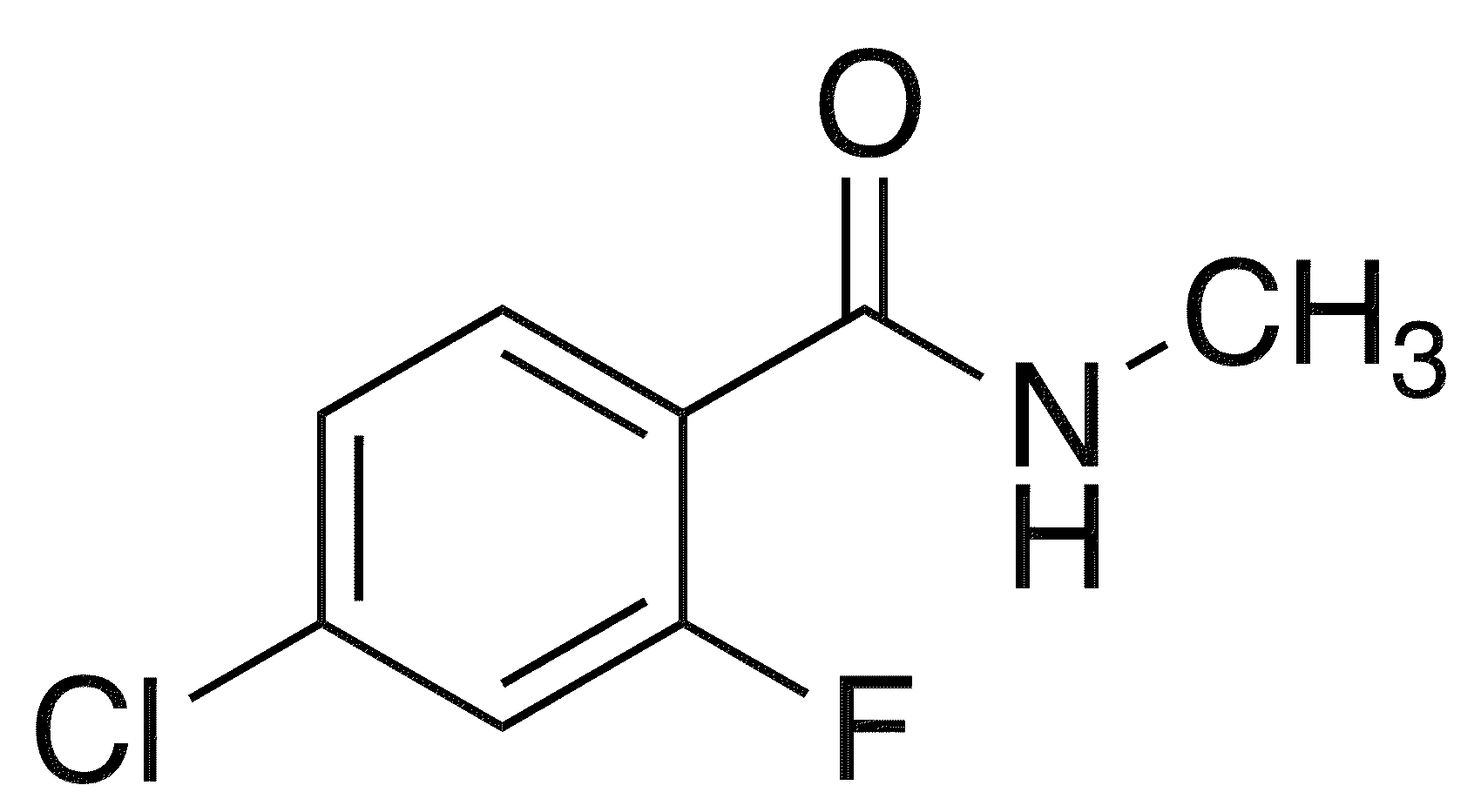 4-Chloro-2-fluoro-N-methylbenzamide - Chemical structure and product image