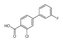 2-Chloro-4-(3-fluorophenyl)benzoic acid - Chemical structure and product image