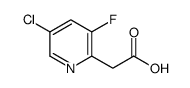 2-(5-Chloro-3-fluoropyridin-2-yl)acetic acid - Chemical structure and product image