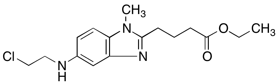 4-(5-((2-Chloroethyl)amino)-1-methyl-1H-benzo[d]imidazol-2-yl)butanoic Acid Ethyl Ester - Chemical structure and product image