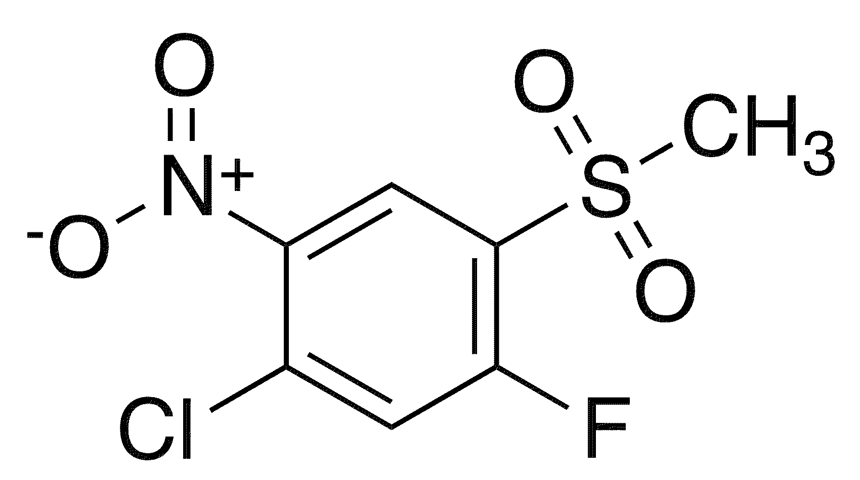 1-Chloro-5-fluoro-4-methanesulfonyl-2-nitrobenzene - Chemical structure and product image