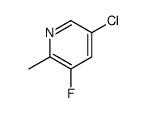 5-Chloro-3-fluoro-2-methylpyridine - Chemical structure and product image