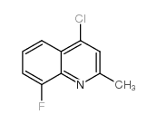 4-Chloro-8-fluoro-2-methylquinoline - Chemical structure and product image