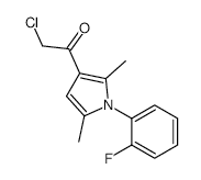 2-Chloro-1-[1-(2-fluoro-phenyl)-2,5-dimethyl-1h-pyrrol-3-yl]-ethanone - Chemical structure and product image