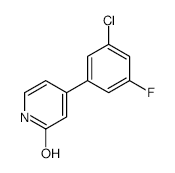 4-(3-Chloro-5-fluorophenyl)-2-hydroxypyridine - Chemical structure and product image