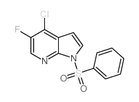 4-Chloro-5-fluoro-1-(phenylsulfonyl)-1h-pyrrolo-[2,3-b]pyridine - Chemical structure and product image