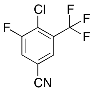 4-Chloro-3-fluoro-5-(trifluoromethyl)benzonitrile - Chemical structure and product image