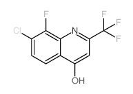 7-Chloro-8-fluoro-2-(trifluoromethyl)quinolin-4-ol - Chemical structure and product image