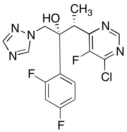 (alpha R,â€‹ beta R)â€‹-â€‹rel-6-â€‹Chloro-â€‹alpha-â€‹(2,â€‹4-â€‹difluorophenyl)â€‹-â€‹5-â€‹fluoro-â€‹beta-â€‹methyl-â€‹alpha-â€‹(1H-â€‹1,â€‹2,â€‹4-â€‹triazol-â€‹1-â€‹ylmethyl)â€‹-4-â€‹pyrimidineethanol - Chemical structure and product image