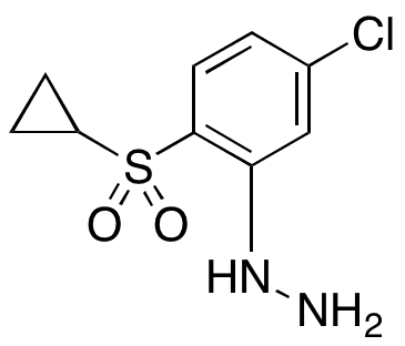 [5-Chloro-2-(cyclopropylsulfonyl)phenyl]-hydrazine - Chemical structure and product image