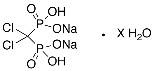 Clodronic Acid Disodium Salt Hydrate - Chemical structure and product image