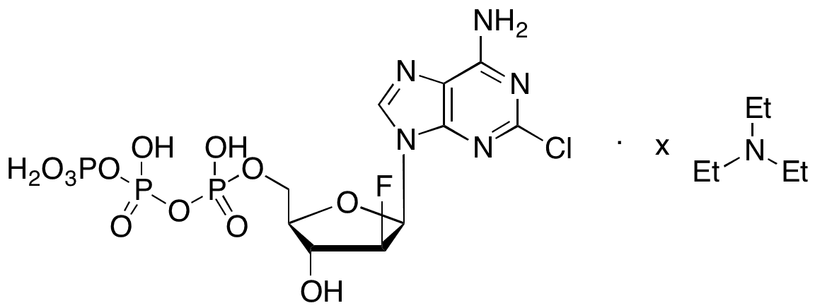 Clofarabine Triphosphate Triethylamine Salt - Chemical structure and product image
