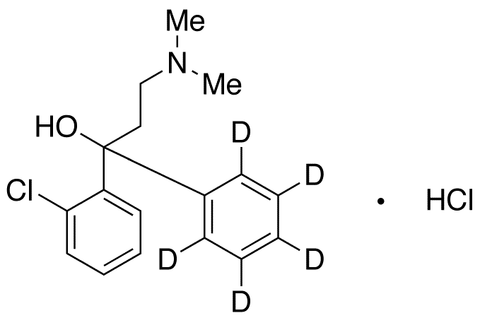 Clofedanol-d5 Hydrochloride - Chemical structure and product image