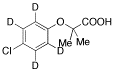 Clofibric-d4 Acid - Chemical structure and product image